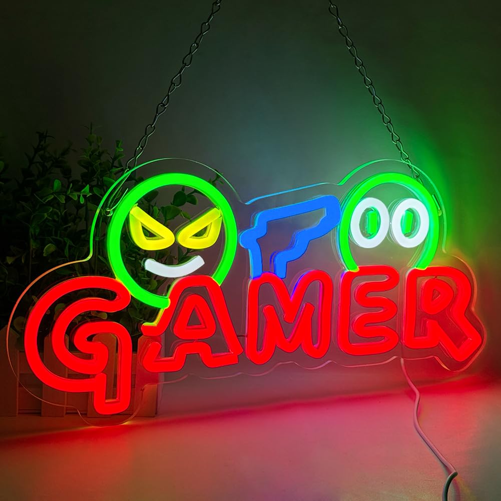 Party Games School - Gamer Neon Sign LED Wall Light