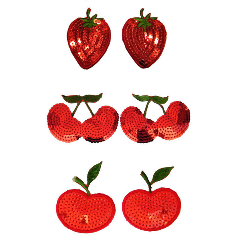 Party Games Couple - Sequin Fruit Nipple Cover Strawberry Nipple
