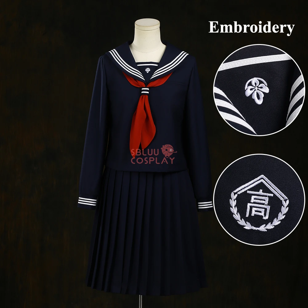 Party Games School - SBluuCosplay Shimizu Hinako Cosplay Costume Embroidery