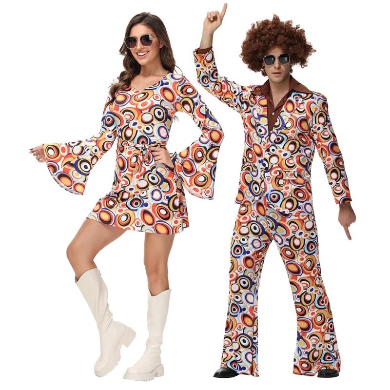 Party Games Couple - Men Women Retro 70s 80s Hippie