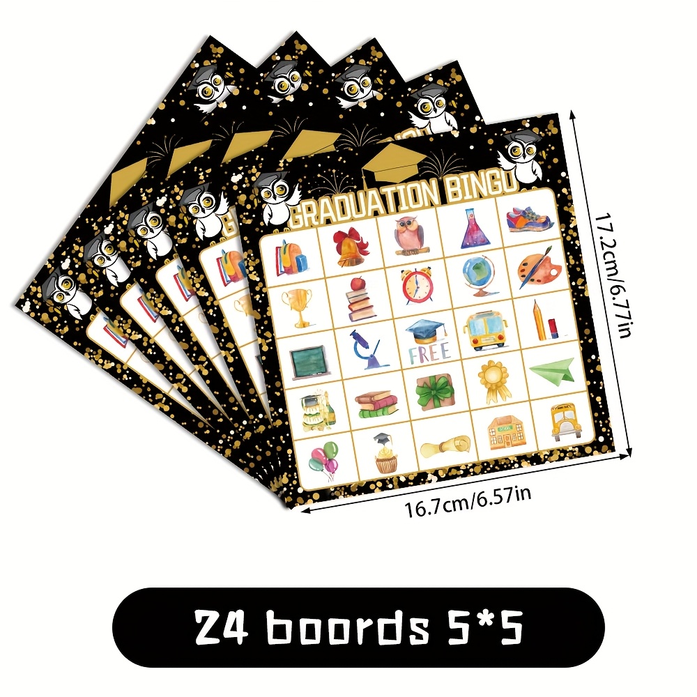 2026 Black Gold Graduation Bin - Party Games College 评论和价格