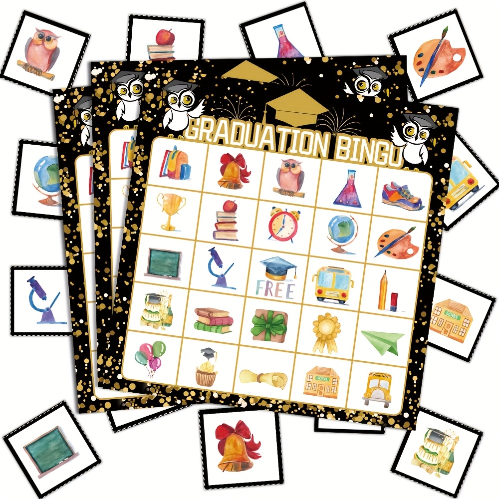2026 Black Gold Graduation Bin - Party Games College 评论和价格