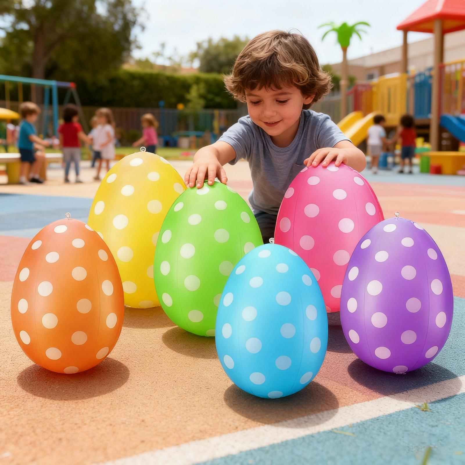 Inflatable Easter Eggs 6Pcs/se - Party Games Easter Egg 评论和价格