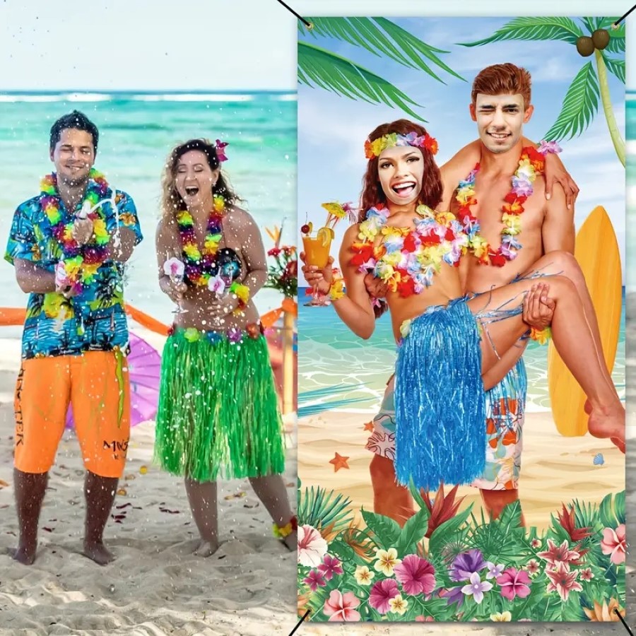 1pc, Hawaiian Luau Couple Phot - Party Games Couple 评论和价格