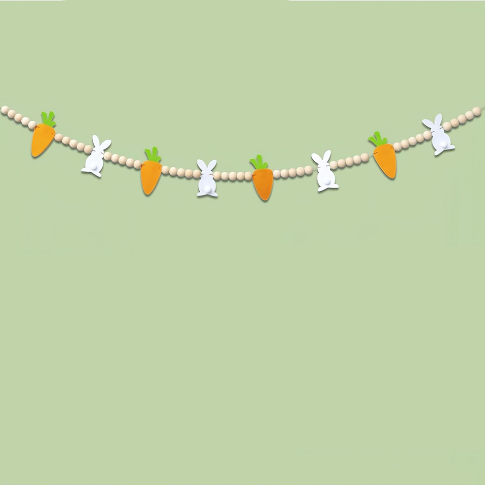 Bunny rabbit Carrot Garland ha - Party Games Easter Egg 评论和价格