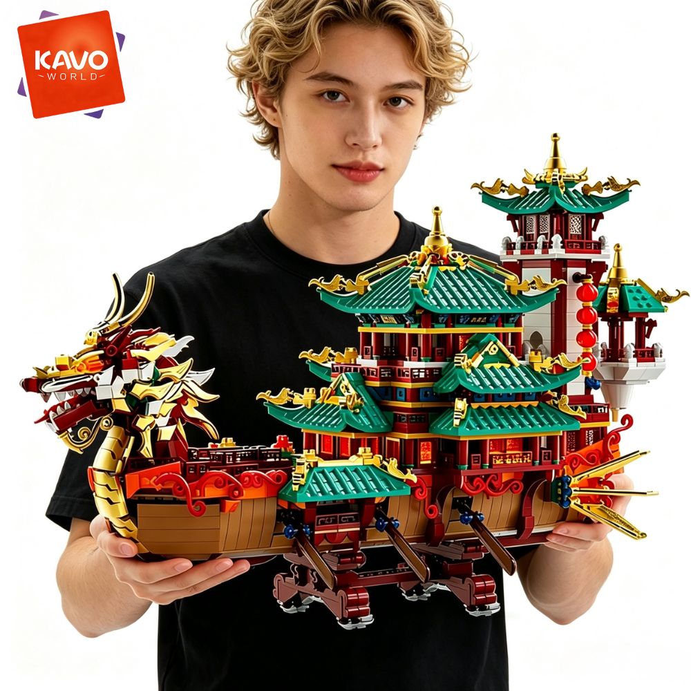 KAVOWORLD 2453pcs Dragon Boat  - Party Games Meaning 评论和价格