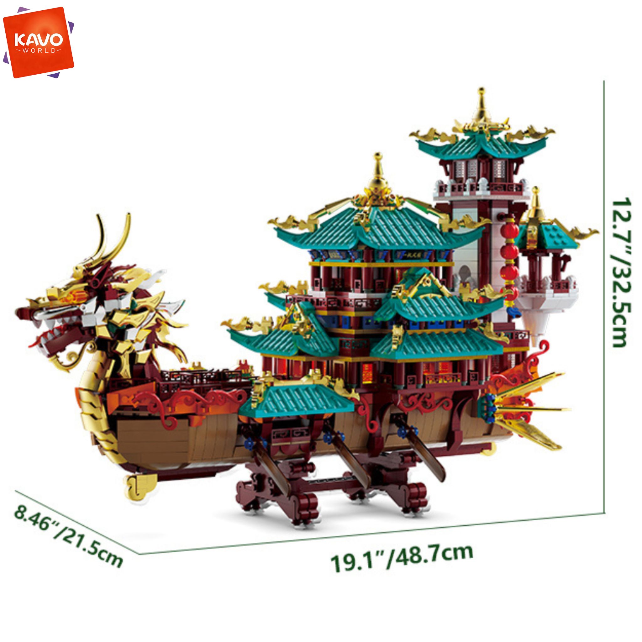 KAVOWORLD 2453pcs Dragon Boat  - Party Games Meaning 评论和价格