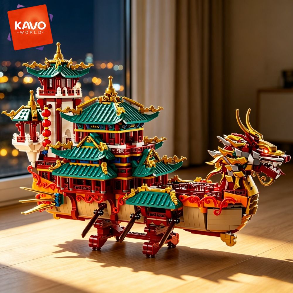 KAVOWORLD 2453pcs Dragon Boat  - Party Games Meaning 评论和价格