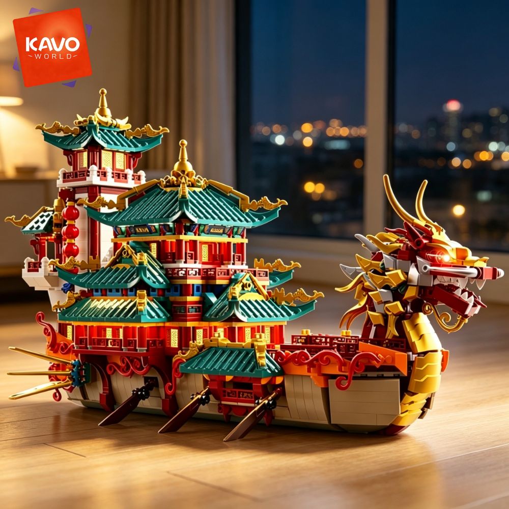 KAVOWORLD 2453pcs Dragon Boat  - Party Games Meaning 评论和价格