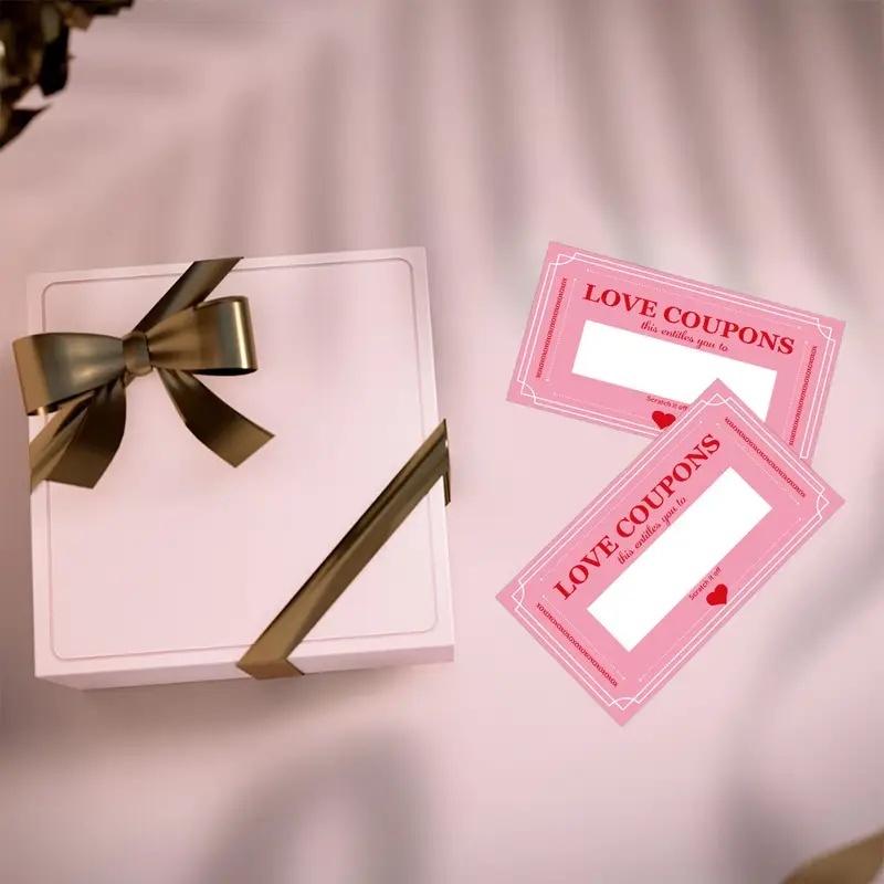 30 Pcs Pink Lucky Scratch Card - Party Games Couple 评论和价格