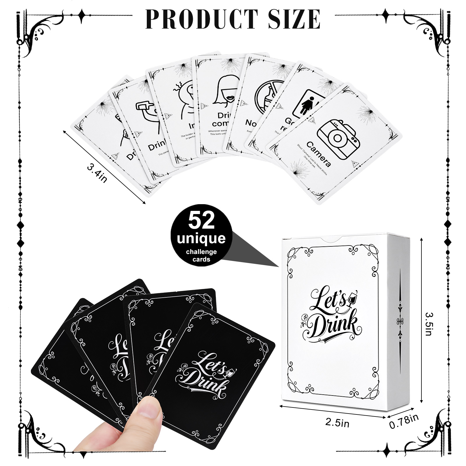 Adult Drinking Game Cards – 52 - Party Games College 评论和价格