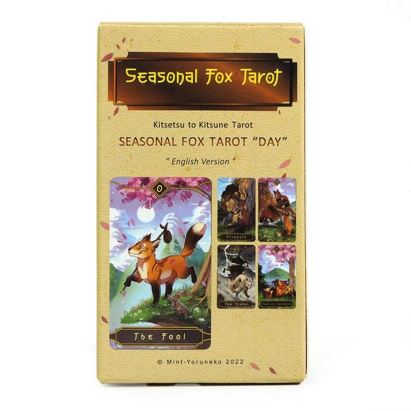 78pcs Tarot Cards Seasonal Fox - Party Games Meaning 评论和价格