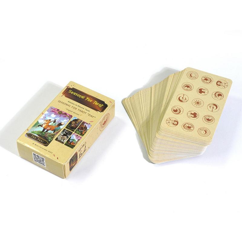 78pcs Tarot Cards Seasonal Fox - Party Games Meaning 评论和价格