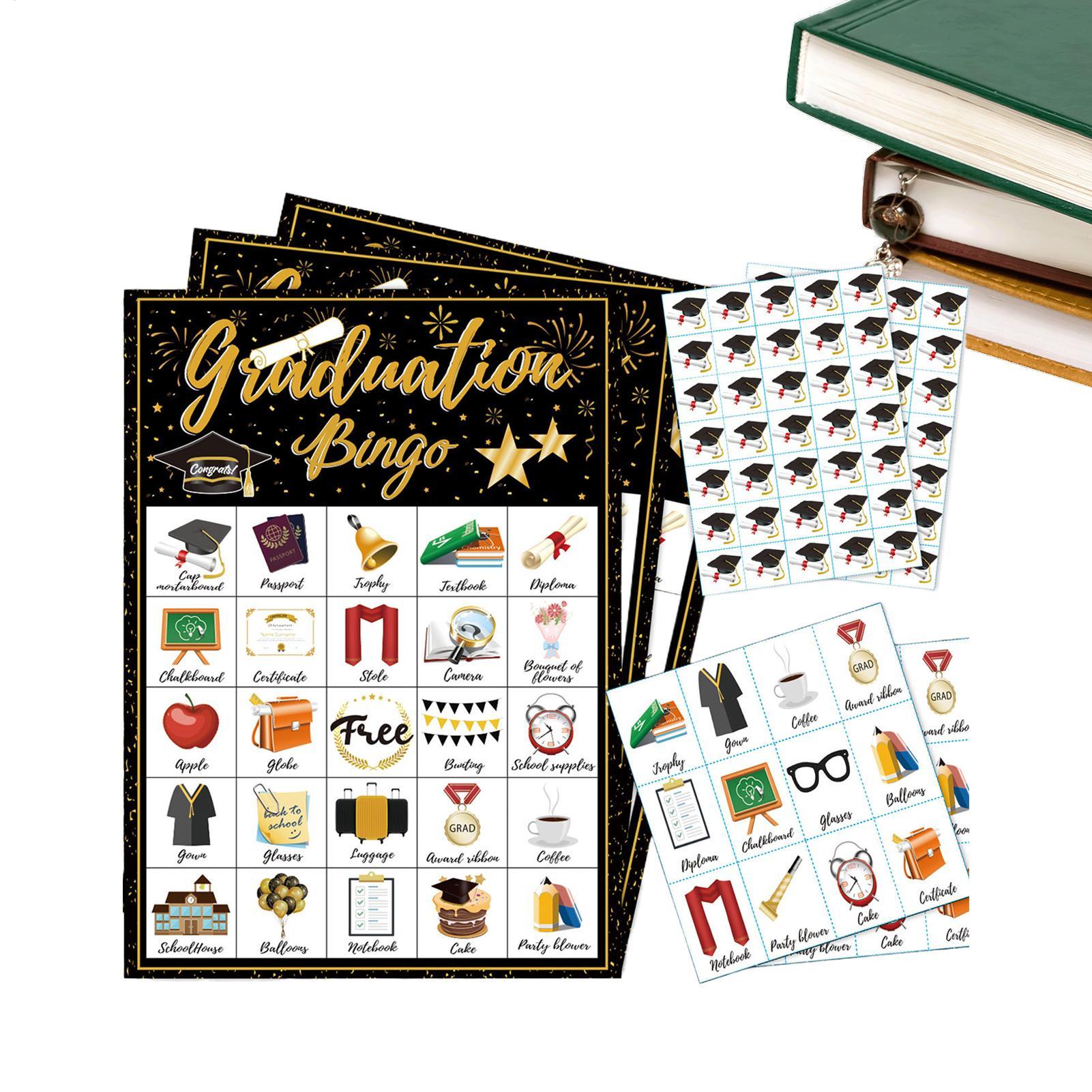 Graduation Party Bingo Cards 2 - Party Games College 评论和价格