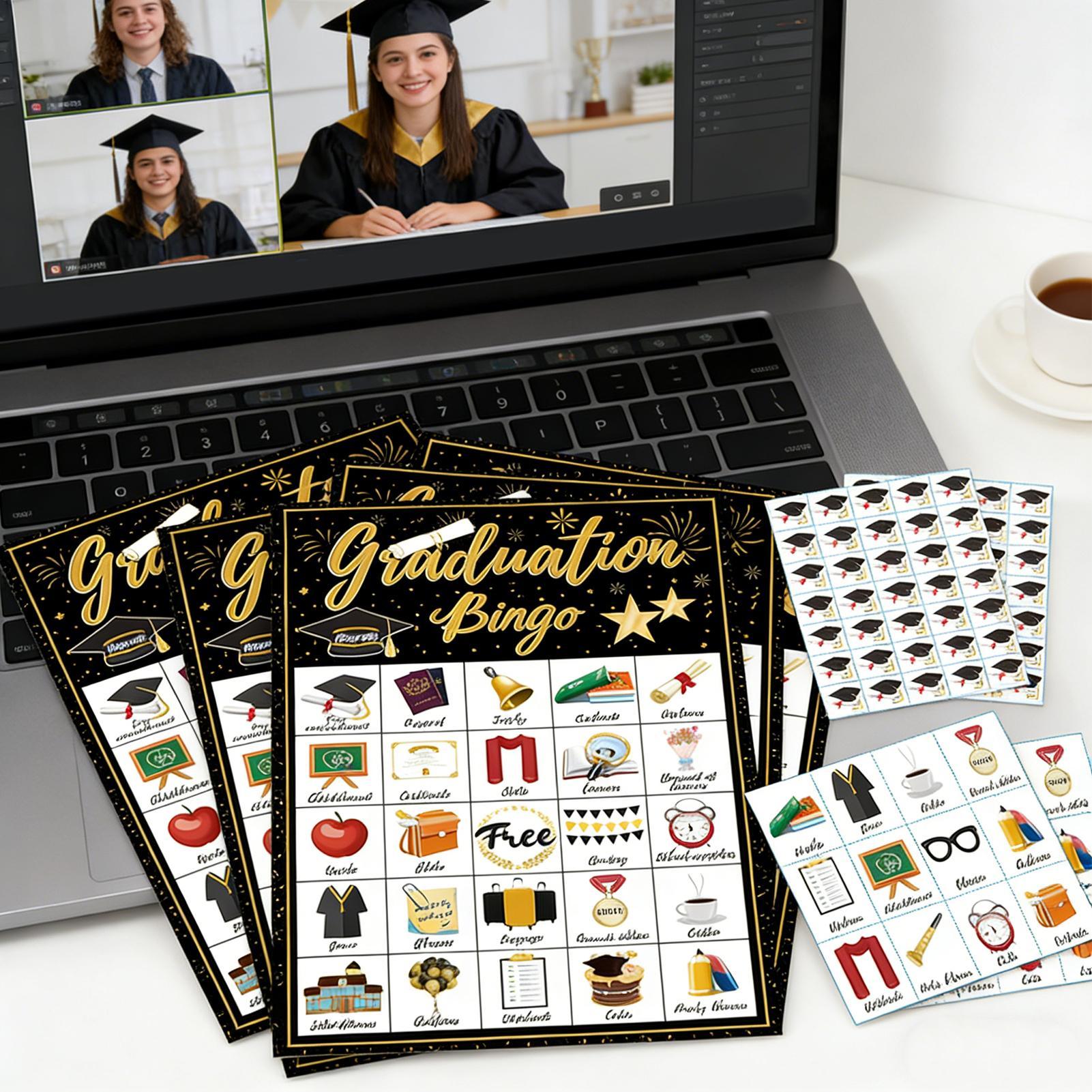Graduation Party Bingo Cards 2 - Party Games College 评论和价格